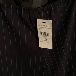 Business casual navy blue jumper.